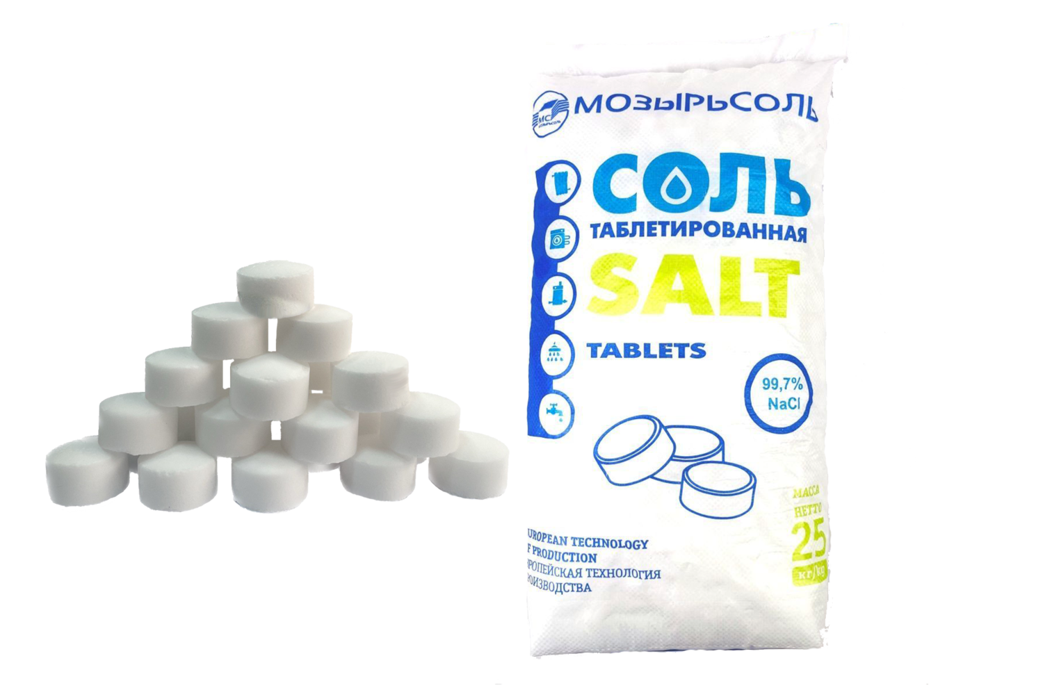 Соль таблетированная 25 кг купить в спб